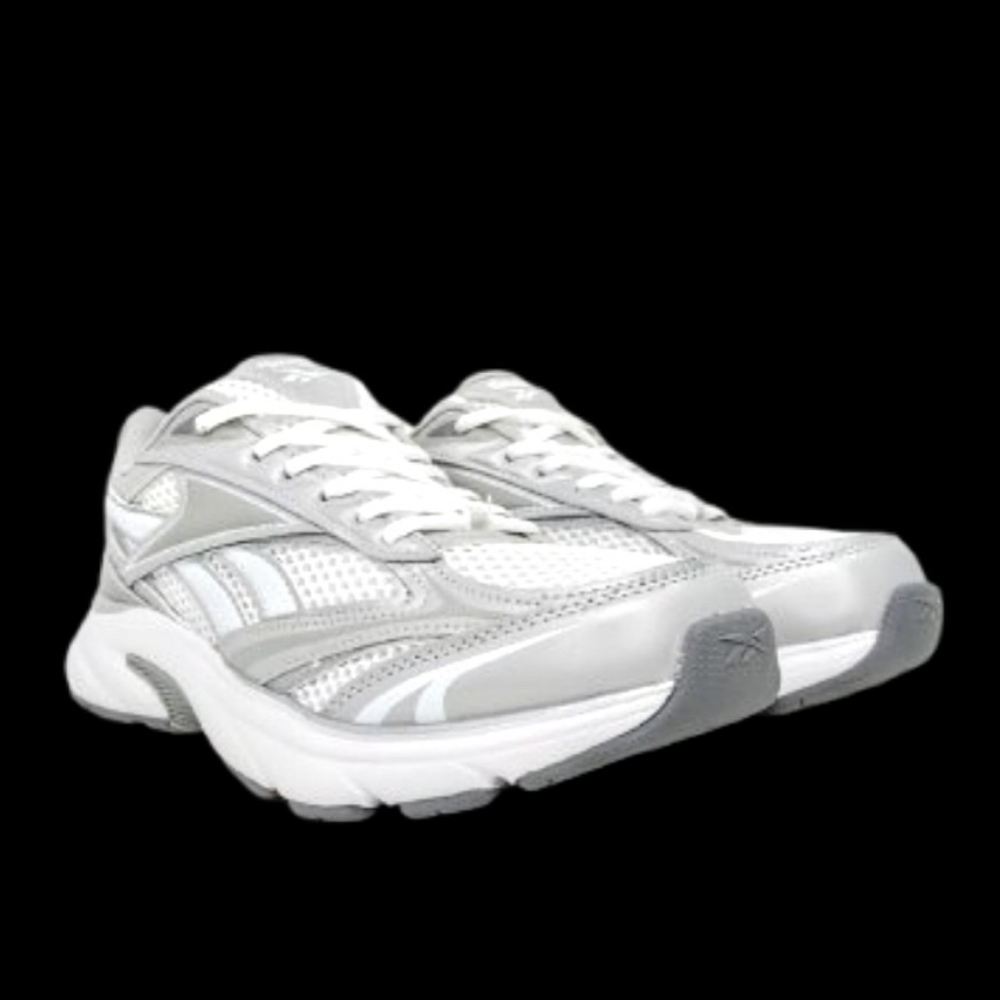 Reebok Charged Run Mens Size 12 White Grey Silver